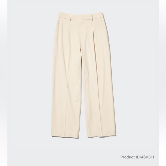 Uniqlo pleated wide leg pants. Sold out online. Never worn. Tag attached. - Picture 1 of 4